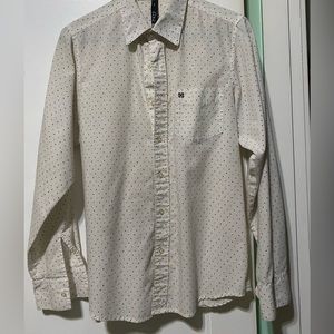 Kr3w polkadotted button up shirt. Size Small